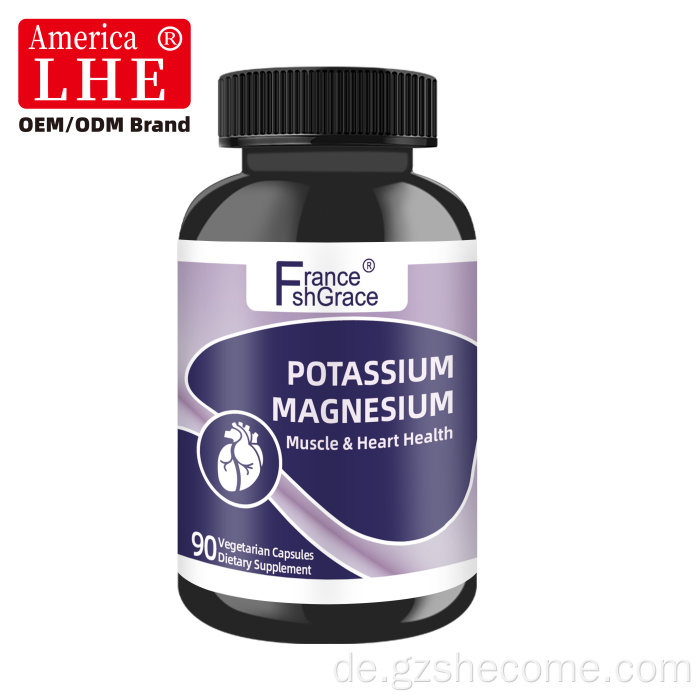 Shecome Kalium-Magnesium-Kapseln unterstützen die Herzmuskulatur